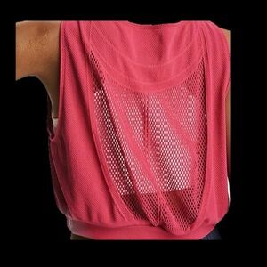 Free People movement pink running cropped tank